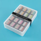 Spellbinders Deep Stax Tray and Ink Pad Bundle filled with betterpress ink pads closed