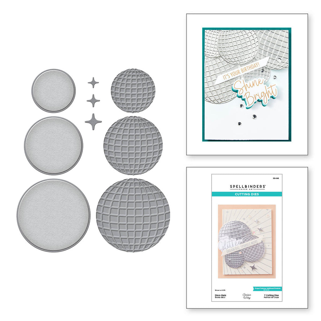 Spellbinders Disco Balls Etched Dies s5-648
