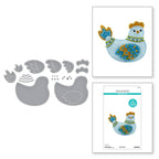 Spellbinders Felt Cozy Cluck Etched Dies s7-273