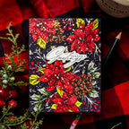 Spellbinders Festive Poinsettias Press Plate bp-226 pinecones | color-code:ALT01