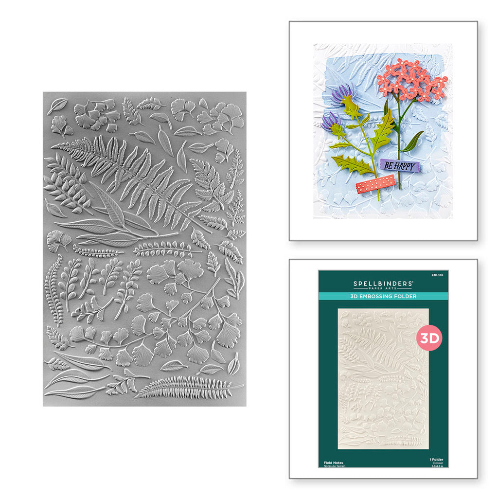 Spellbinders Field Notes 3D Embossing Folder e3d-106