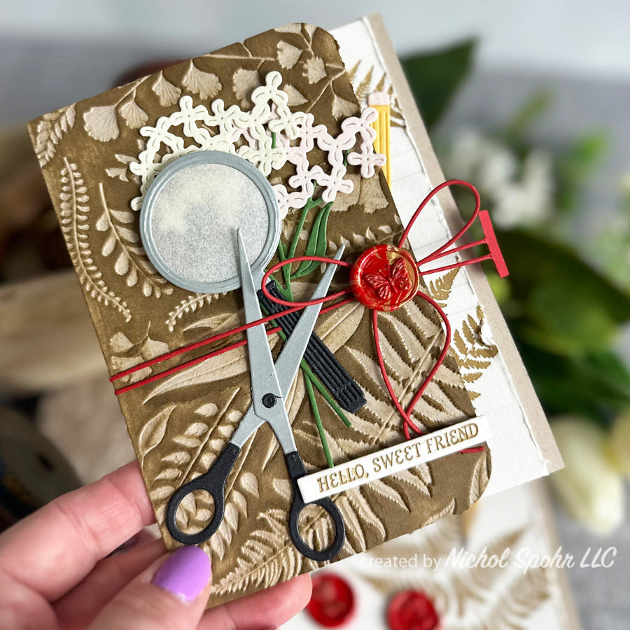 Spellbinders Field Notes Tools Etched Dies s2-411 hello | color-code:ALT01