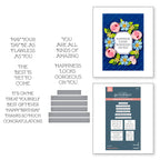 Spellbinders Flawless Sentiments Press Plate and Die Set bp-236