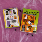 Spellbinders Halloween City Holiday Decorations Dies, Press and Foil Bundle haunted house cards
