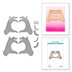 Spellbinders Heart Hands Etched Dies s4-1387
