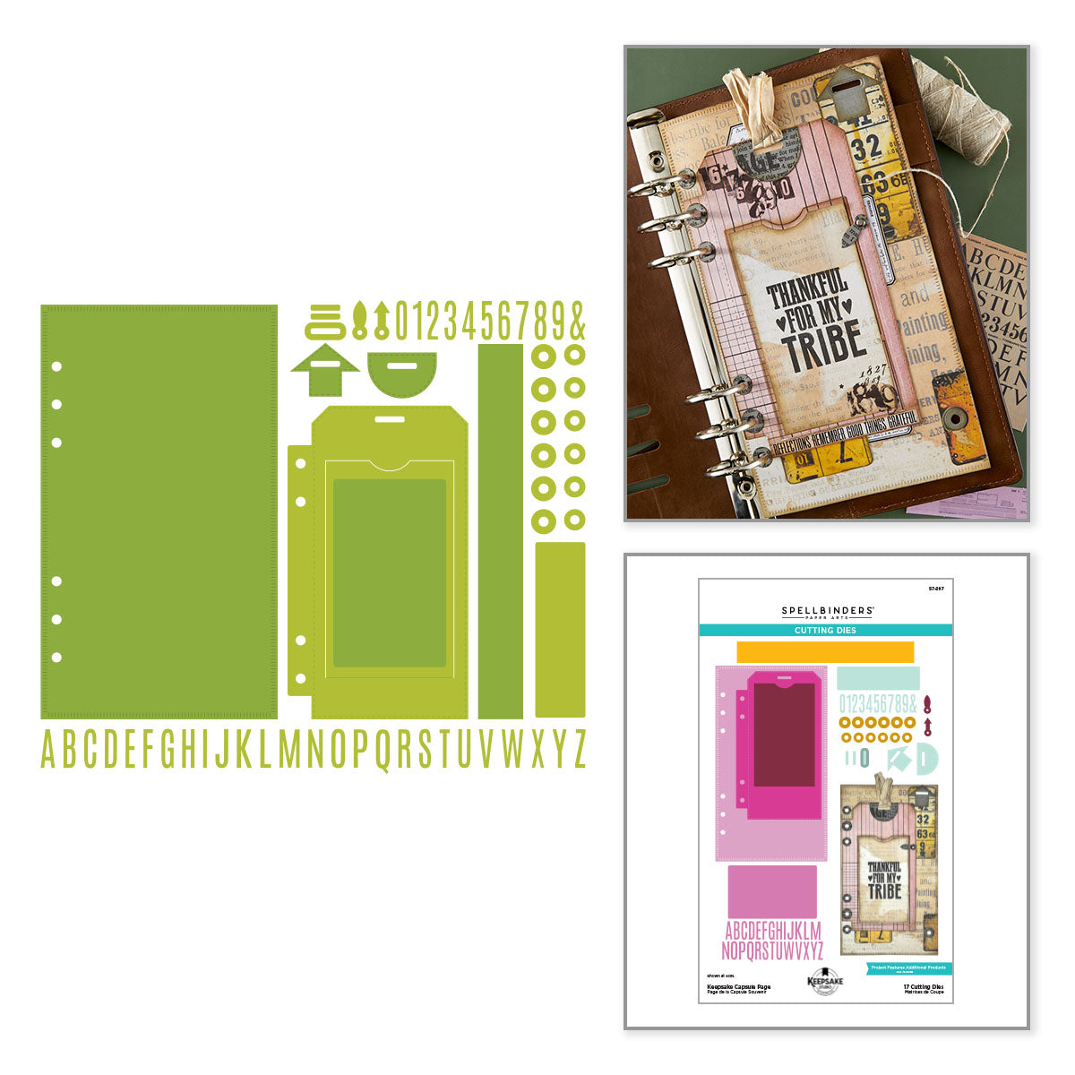 Spellbinders Keepsake Capsule Page Etched Dies s7-297