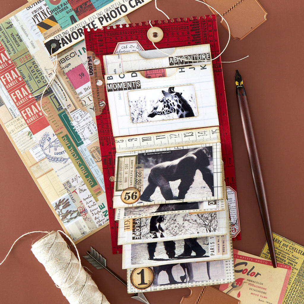Spellbinders Keepsake Strips Clear Stamp Set stp-280 animals ruler numbers cards