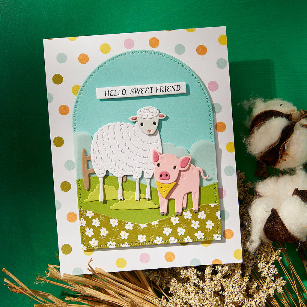 Spellbinders Landscape Edges Etched Dies s4-1408 hello