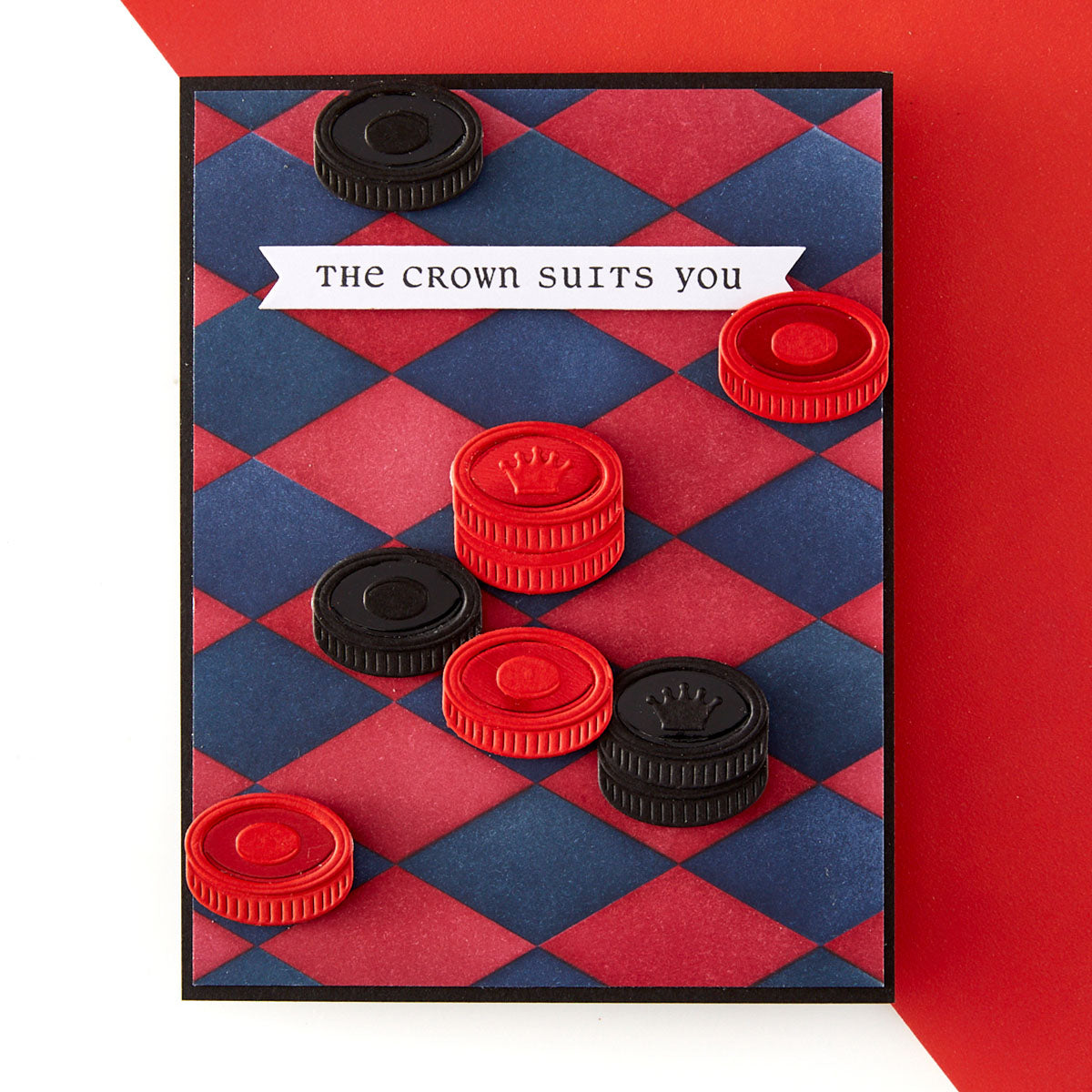 Spellbinders Layered Harlequin Stencils stn-130 checkers