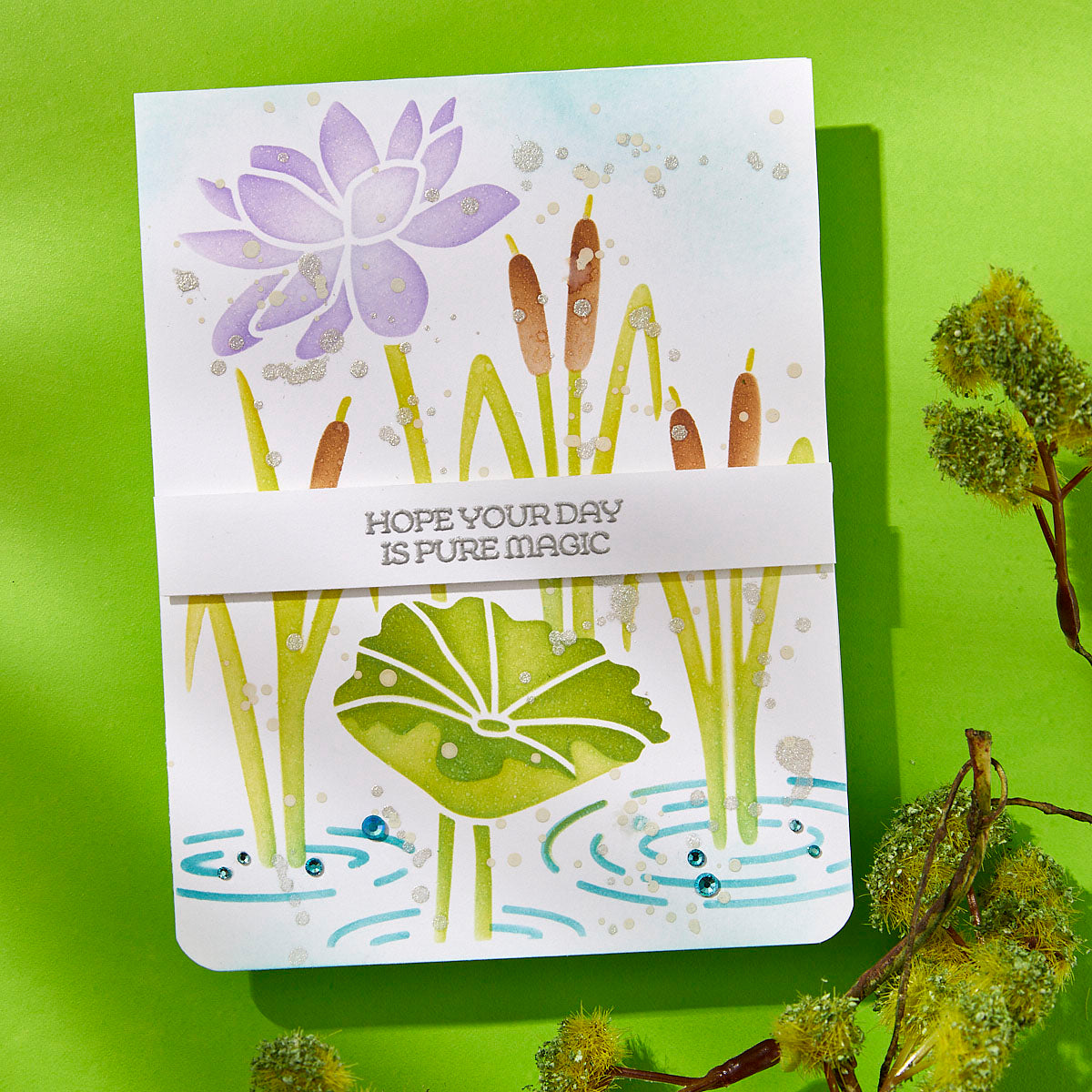 Spellbinders Lily Pad Stencils stn-090 lily pad