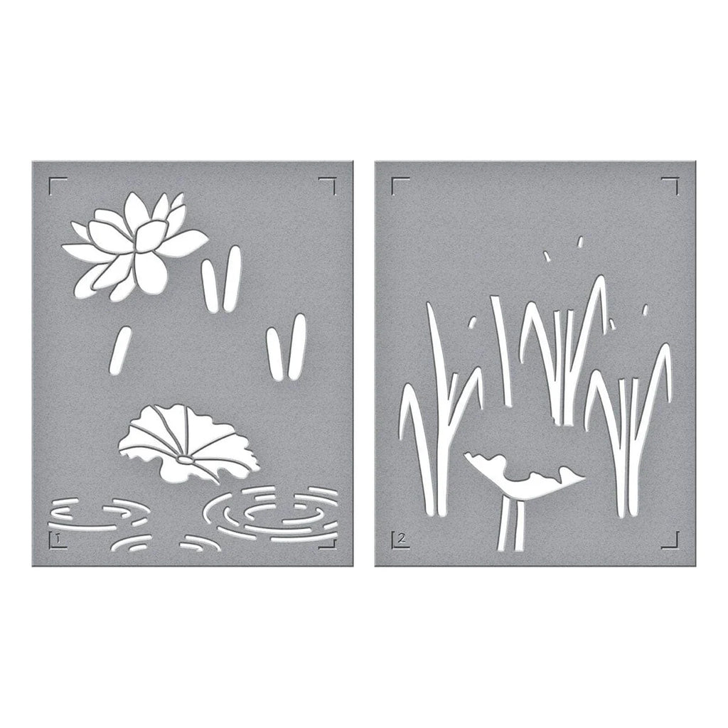 Spellbinders Lily Pad Stencils stn-090 stencils