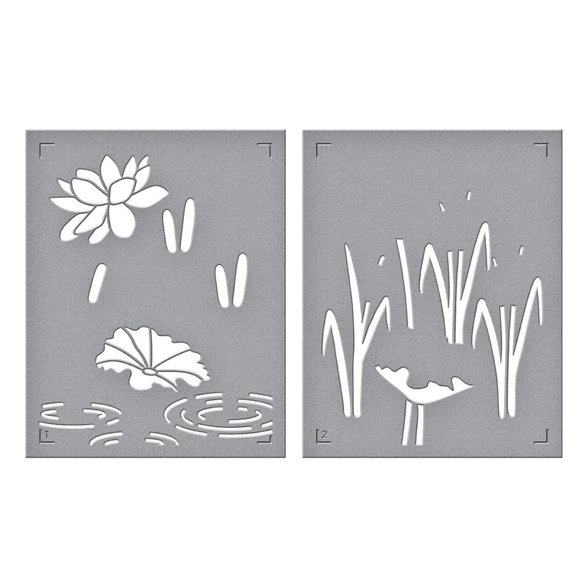 Spellbinders Lily Pad Stencils stn-090 stencils