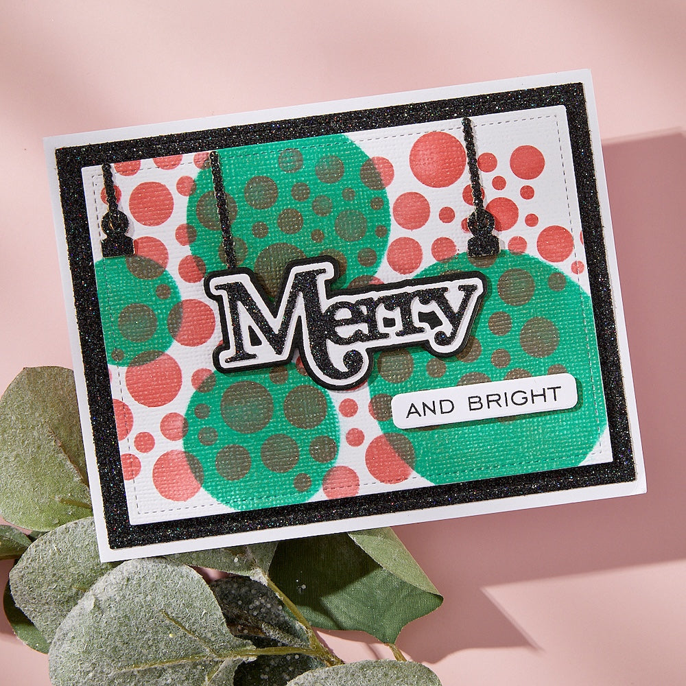 Spellbinders Lots of Circles Stencils stn-106 merry