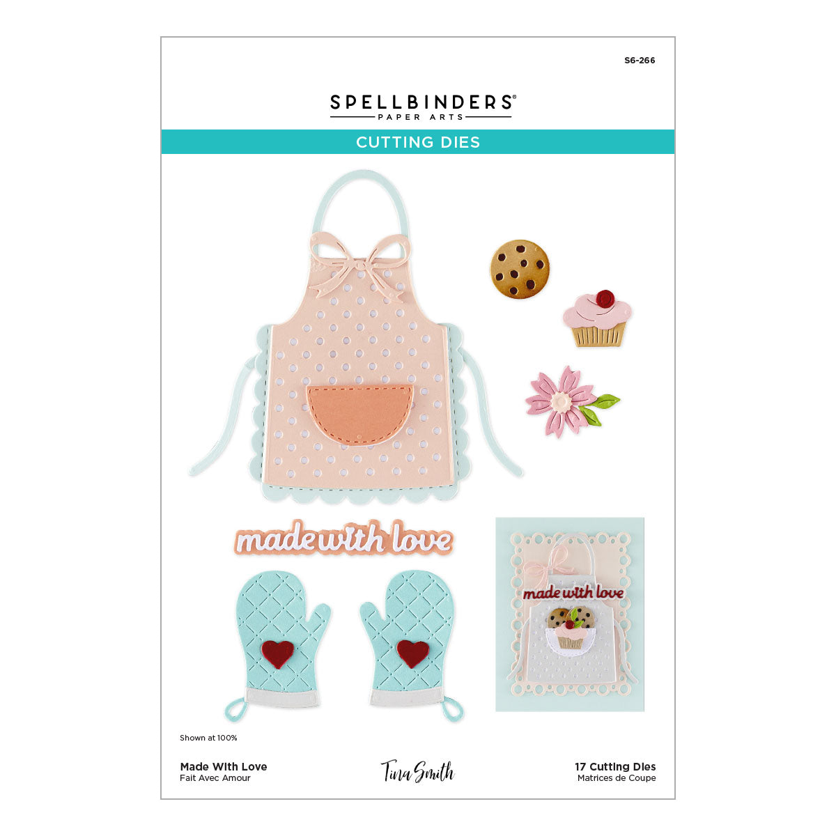 Spellbinders Made With Love Etched Dies s6-266