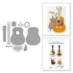 Spellbinders Majestic Guitar Etched Dies s6-254
