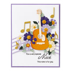 Spellbinders Mini Guitar Etched Dies s3-551 niece