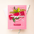 Spellbinders Molded Frame 3D Embossing Folder e3d-130 christmas