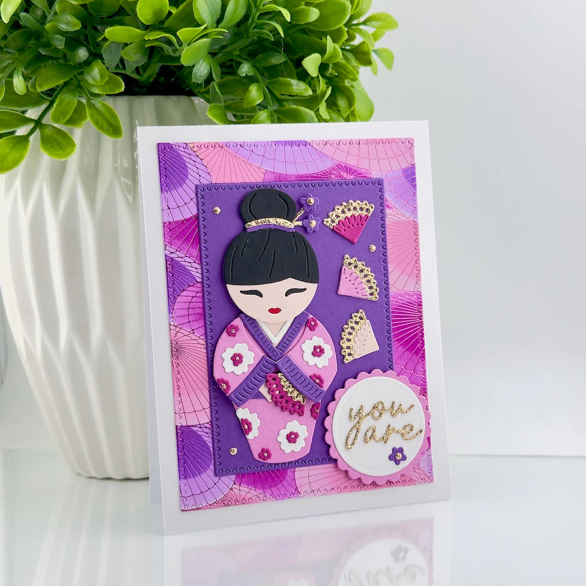Spellbinders Parasols BetterPress Plate bp-289 you are
