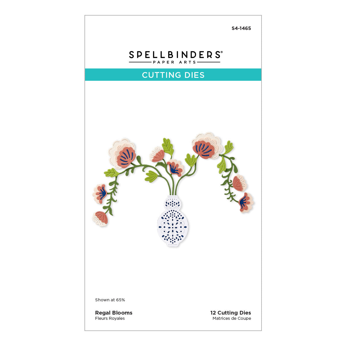 Spellbinders Regal Blooms Etched Dies s4-1465
