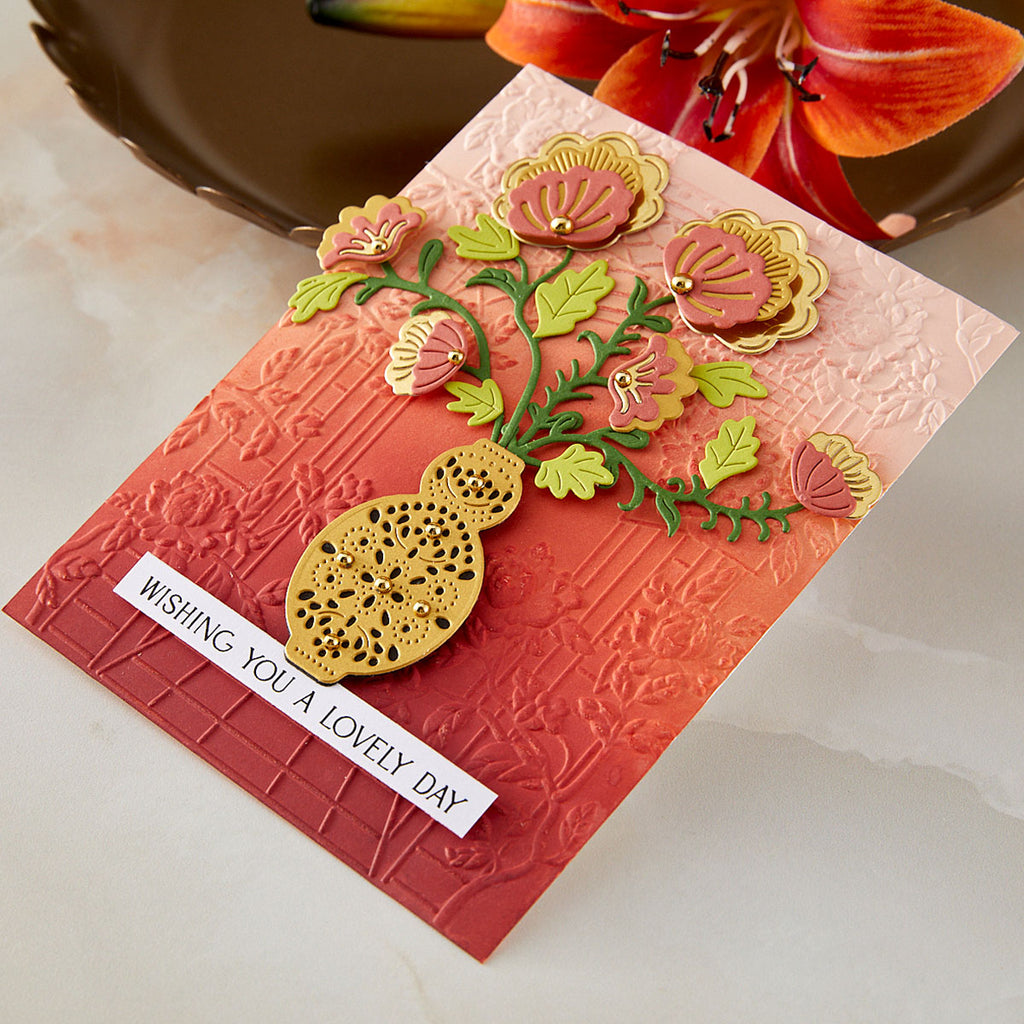 Spellbinders Regal Blooms Etched Dies s4-1465 lovely
