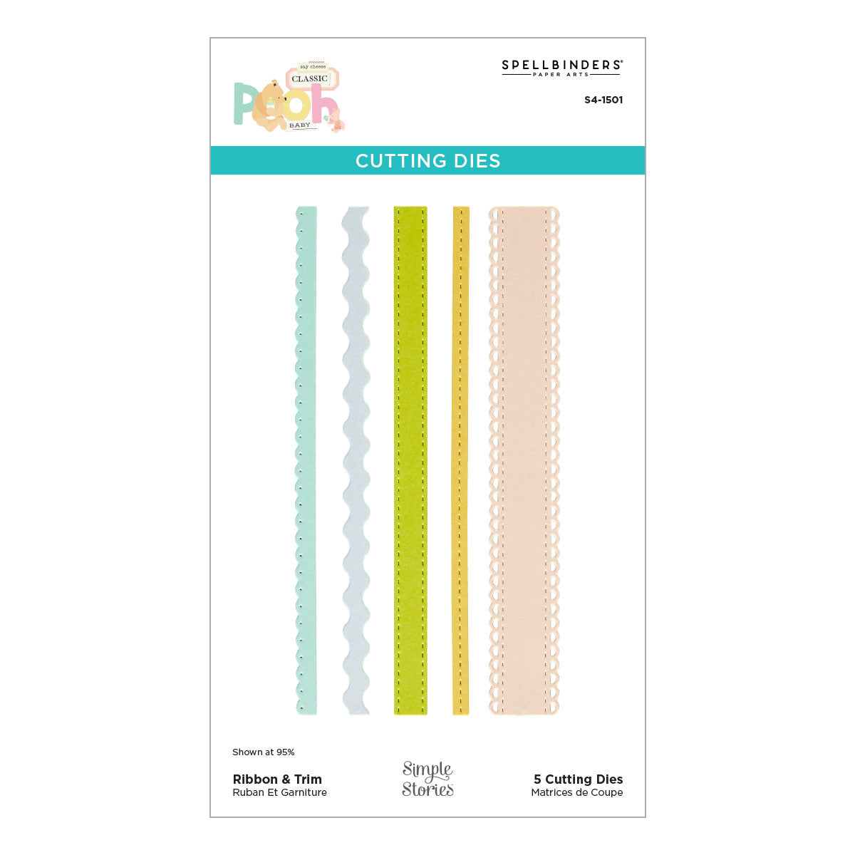 Spellbinders Ribbon and Trim Etched Dies s4-1501
