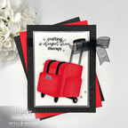 Spellbinders Rolling Craft Tote Etched Dies s5-714 red bag