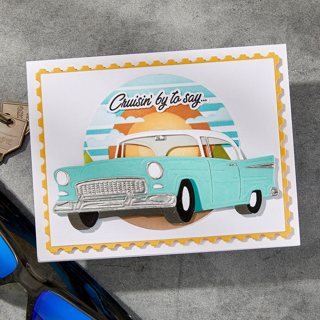 Spellbinders Scenic Drive Stencils stn-104 cruisin by