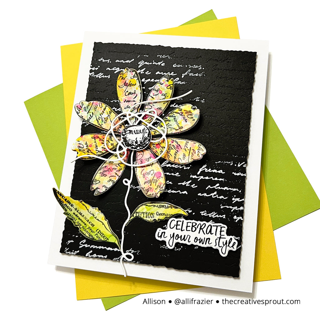 Spellbinders Tangled Threads Etched Dies s4-1481 blooms