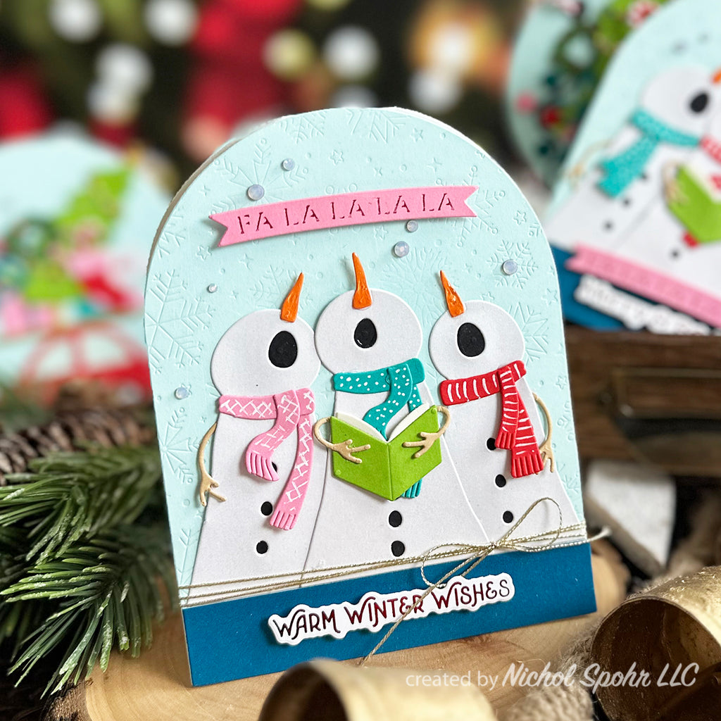 Spellbinders The Snow Notes Etched Dies s4-1461 wishes | color-code:ALT01