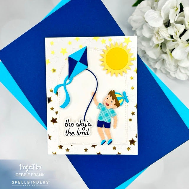 Spellbinders Tunnel Clouds Etched Dies s6-233 stars