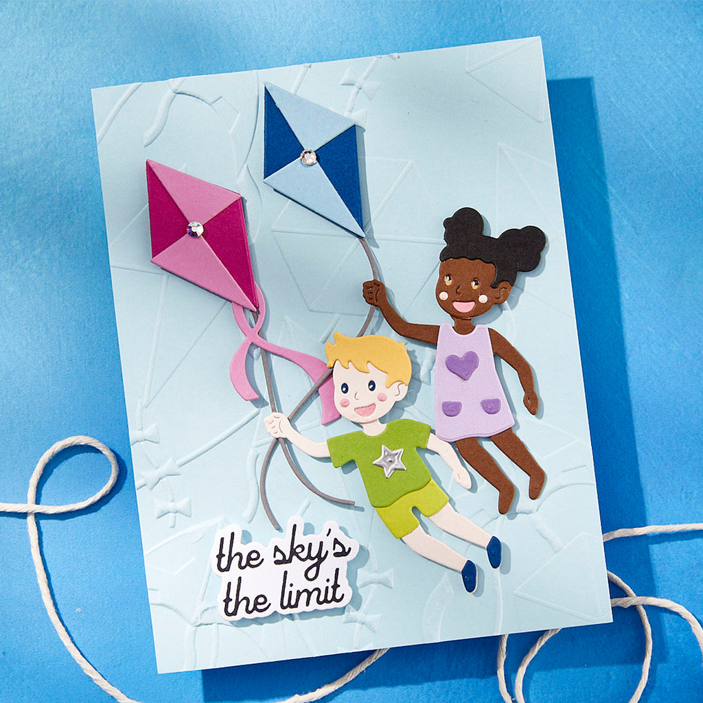 Spellbinders Up and Away Etched Dies s4-1433 sky's the limit