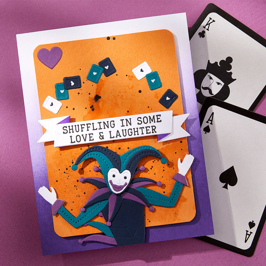 Spellbinders Wild Joker Etched Dies s5-686 shuffling