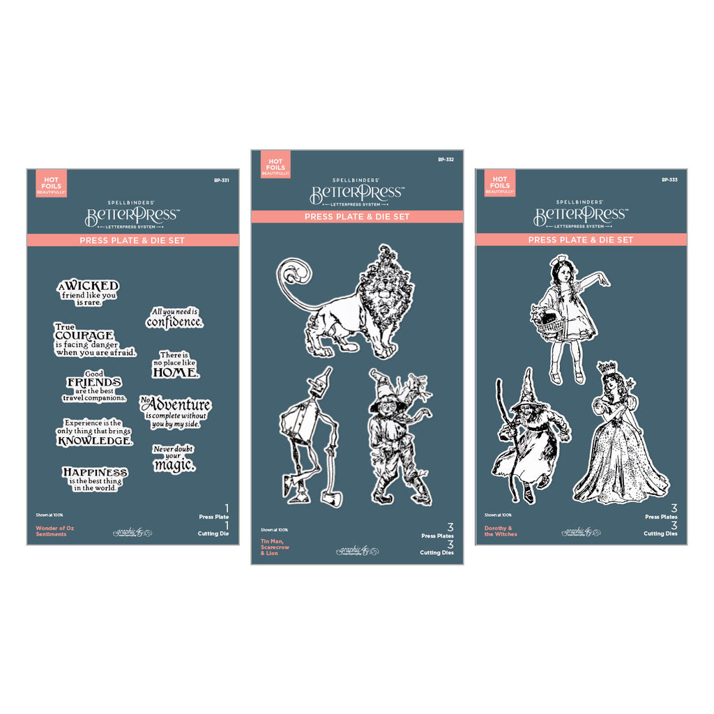 Spellbinders Wonder of Oz BetterPress and Die Bundle