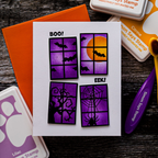 Simon Says Stamp Stencil Spooky Windows 1055stc Stamptember Halloween Card | color-code:ALT01