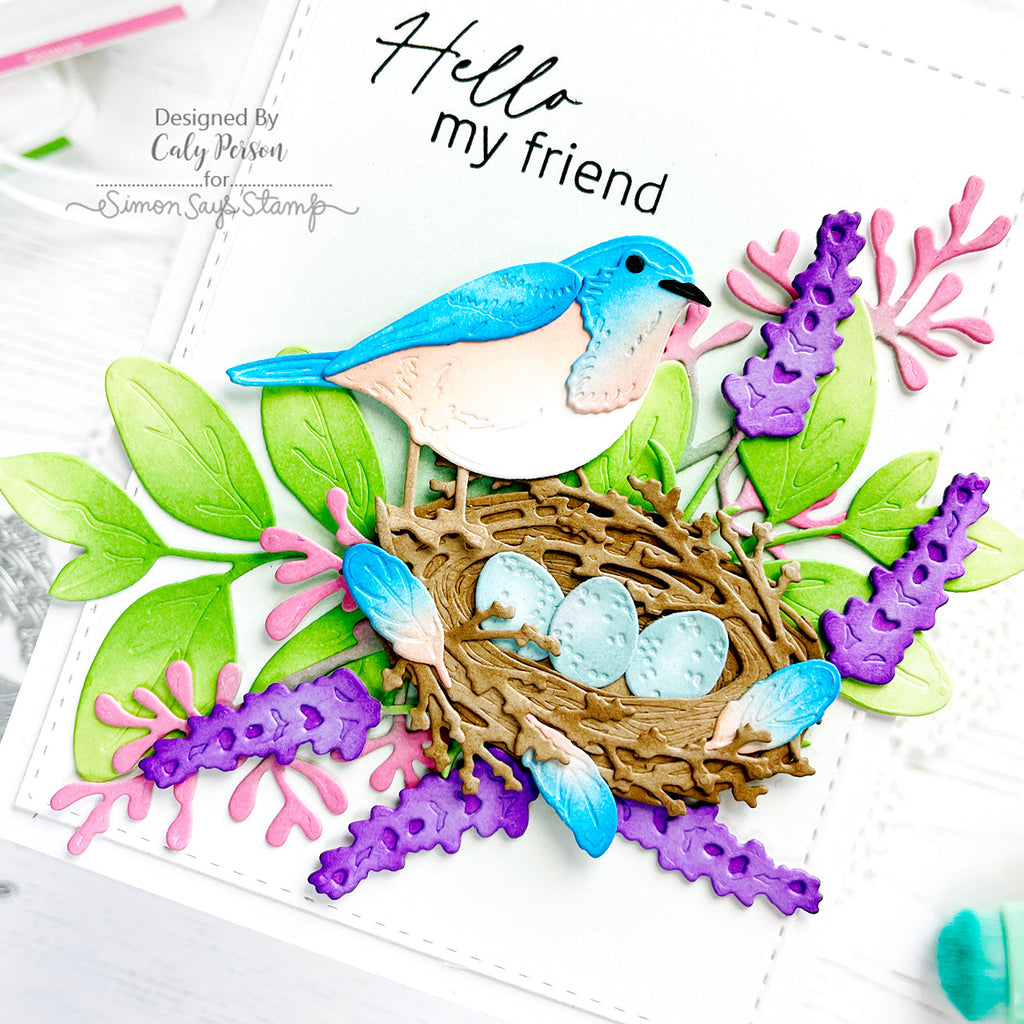 Tim Holtz Distress Oxide Ink Pad SPECKLED EGG Ranger tdo72546 Hello Friend Spring Bird Card | color-code:ALT9