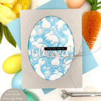 Simon Says Stamp Embossing Folder Springtime Bunnies sf516 Favorite Things Easter Card