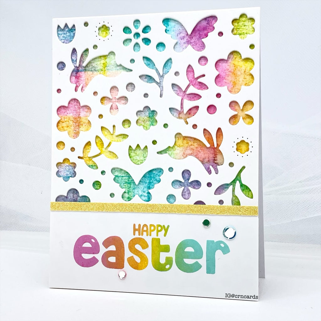 Simon Says Stamp Springtime Celebration Plate Wafer Die s1018 Favorite Things Easter Card