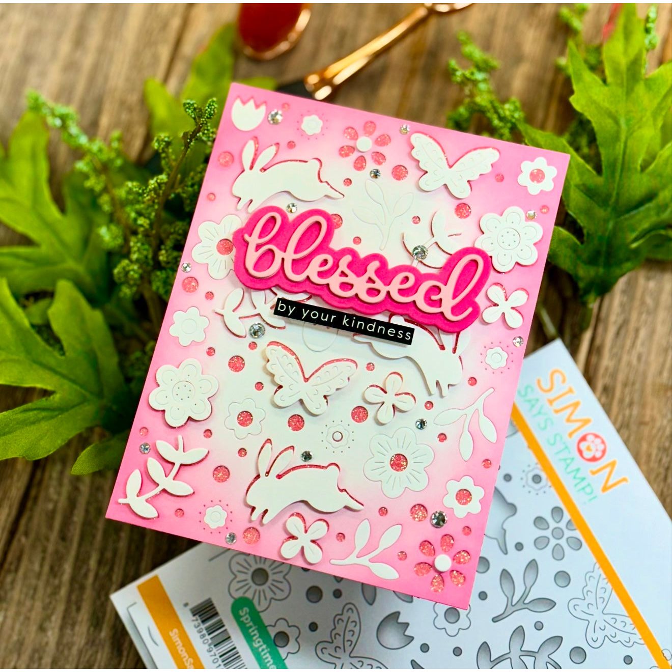 Simon Says Stamp Springtime Celebration Plate Wafer Die s1018 Favorite Things Easter Card