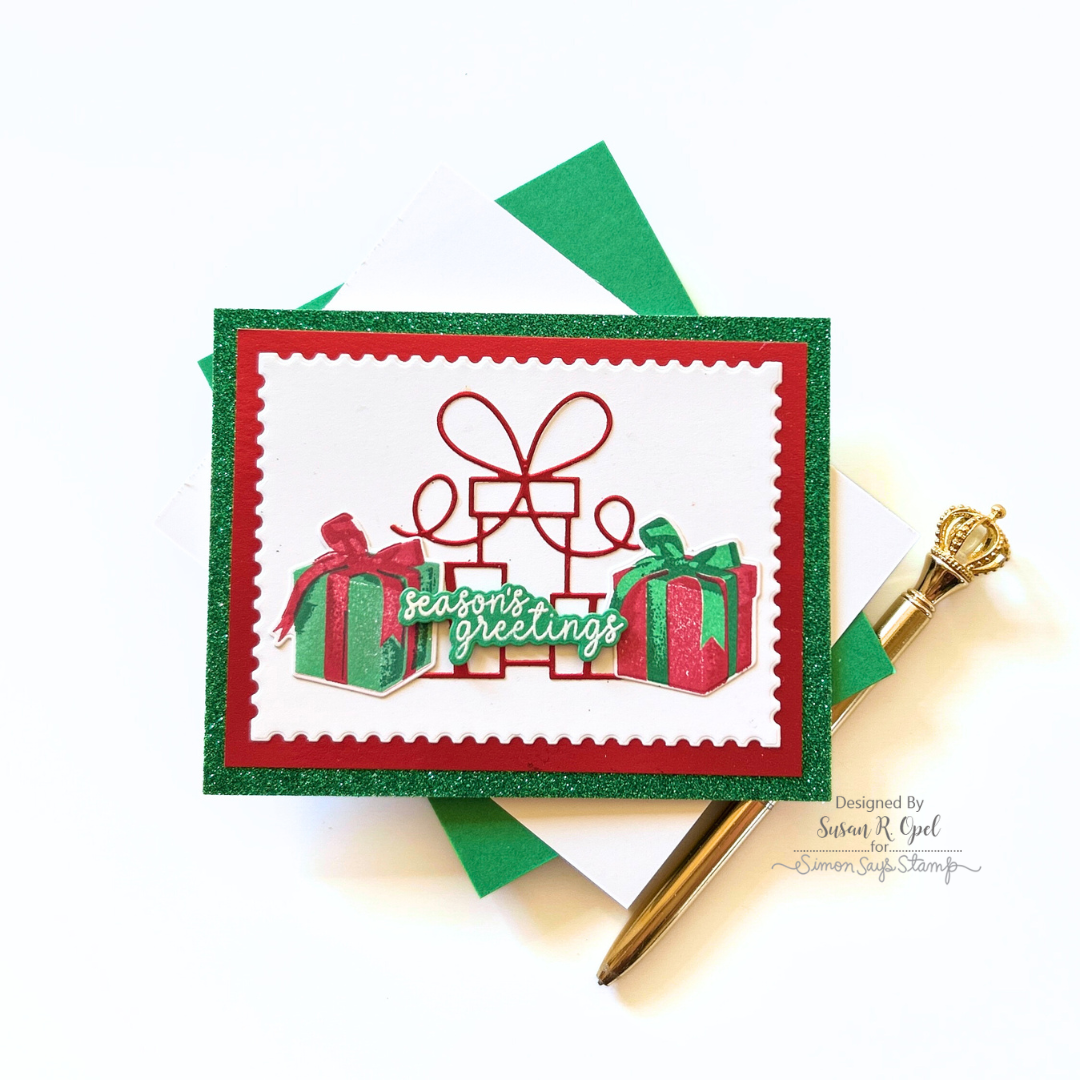 Simon Says Stamp Squirrely Birthday Wafer Dies 1261sdc STAMPtember Christmas Card