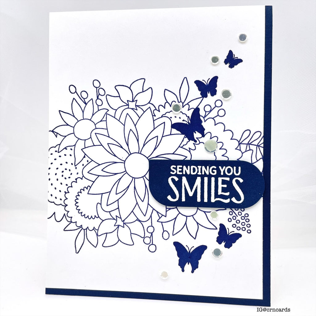 Simon Says Stamp Squovals Wafer Dies 8014sd You Are My Favorite Sending Smiles Card