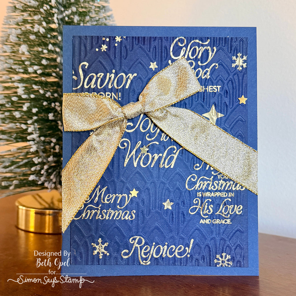 Simon Says Clear Stamps Wrapped in His Love 2349ssc Christmas Card