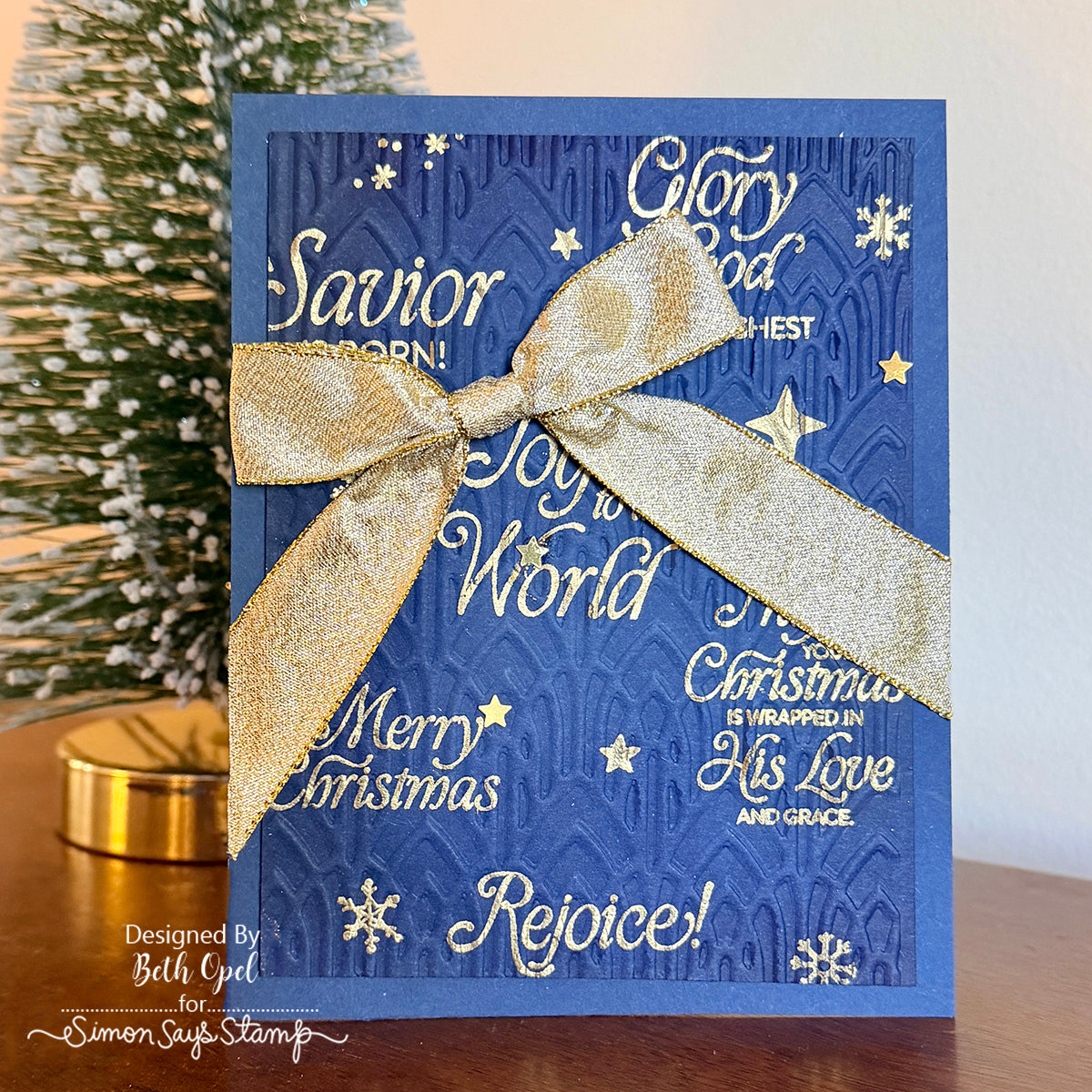 Simon Says Clear Stamps Wrapped in His Love 2349ssc Christmas Card