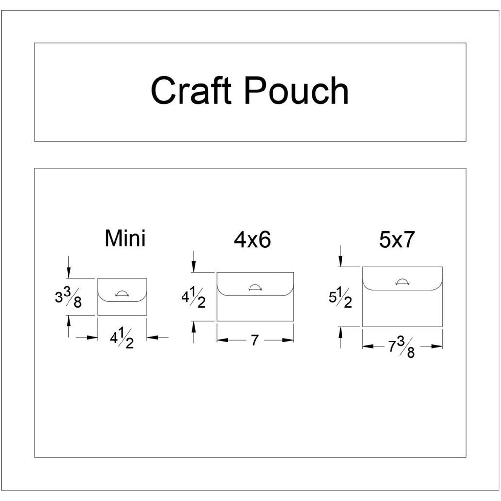 Stamp N Storage Mini Craft Pouch craft-Pouch-Mini dimensions