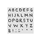 Stamperia Baby Alphabet Stencil kstds70
