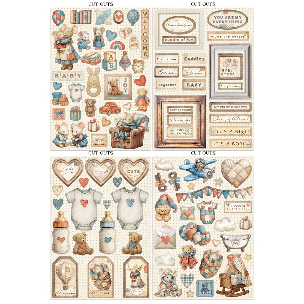 Stamperia Baby Junk journal sbjk12 onesie