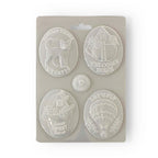 Stamperia CREATE HAPPINESS WELCOME HOME PLATES A5 Soft Mold k3pta5642 detail