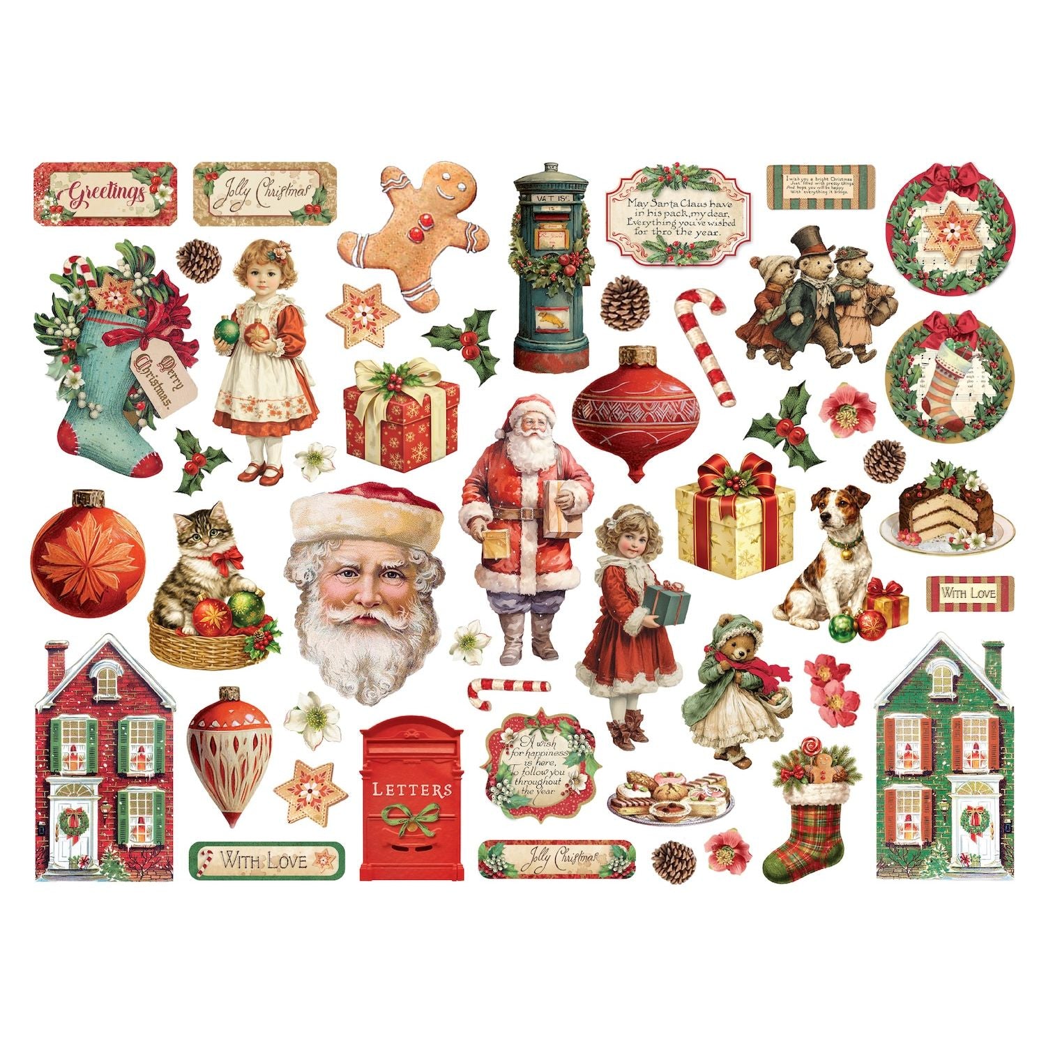 Stamperia Classic Christmas Die Cuts dfldc137