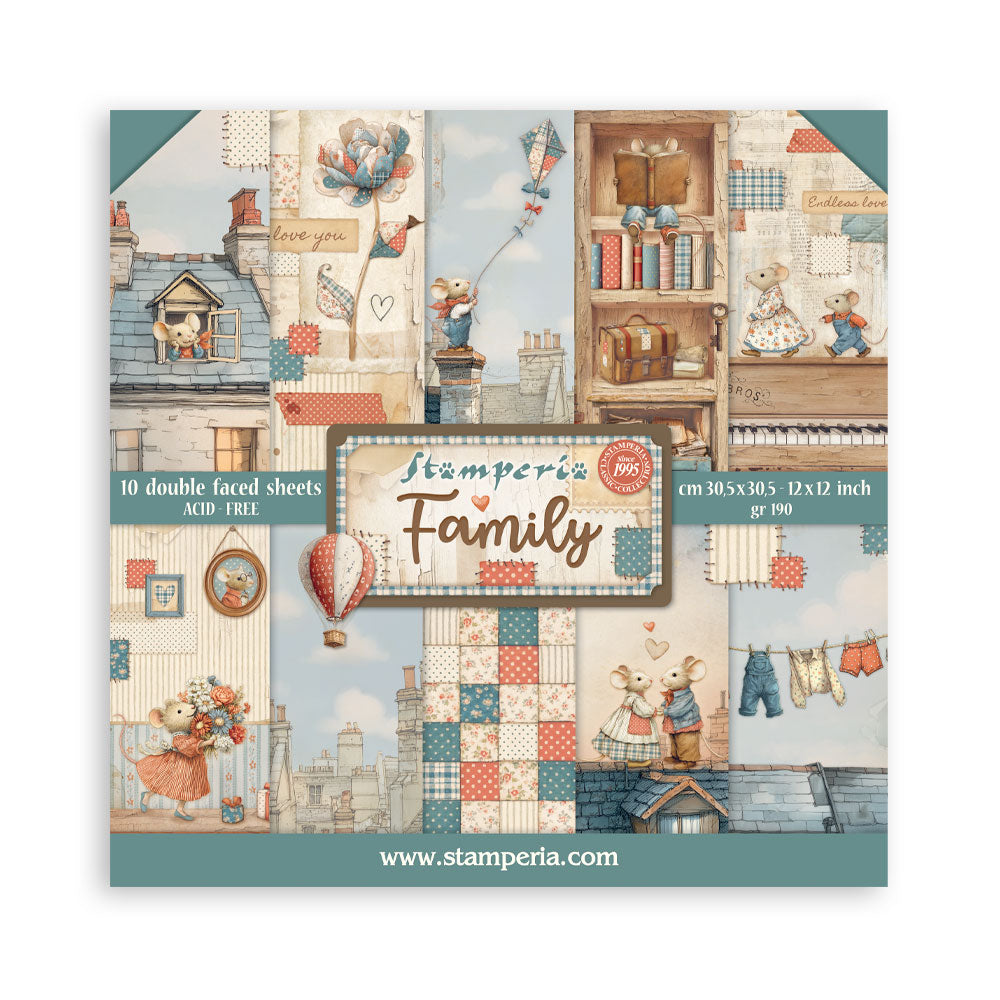 Stamperia Family 12x12 Paper sbbl181
