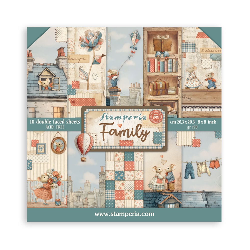 Stamperia Family 8x8 Paper sbbs137

