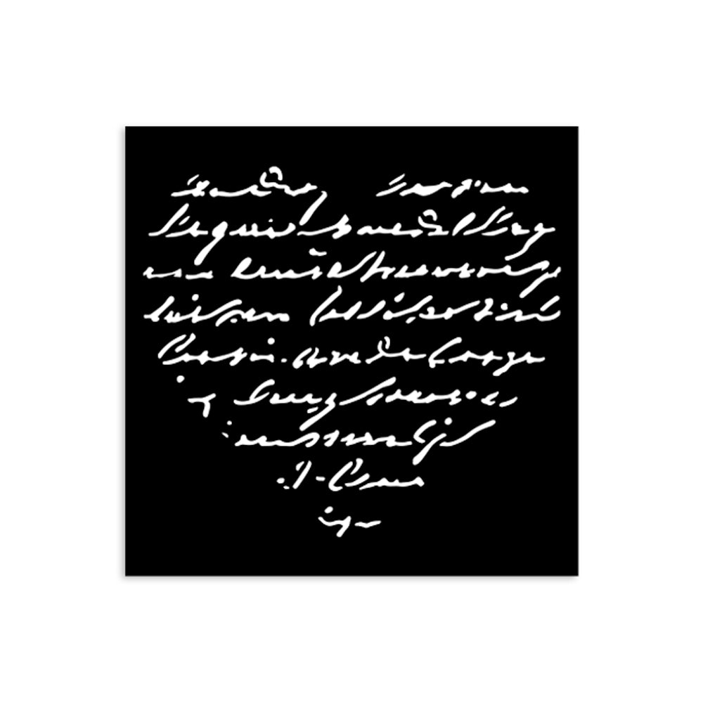 Stamperia Family Heart with Writing Stencil kstds69
